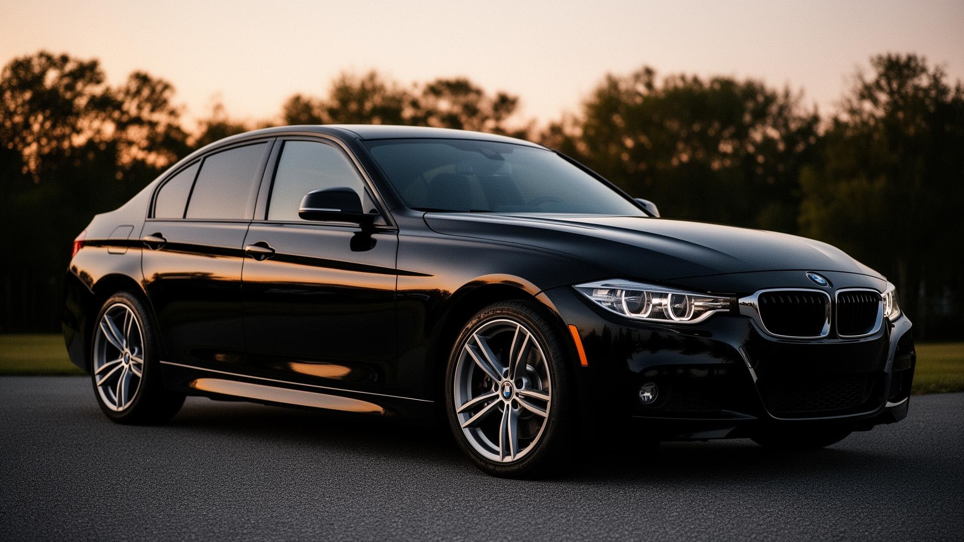 Premium detailed car at night